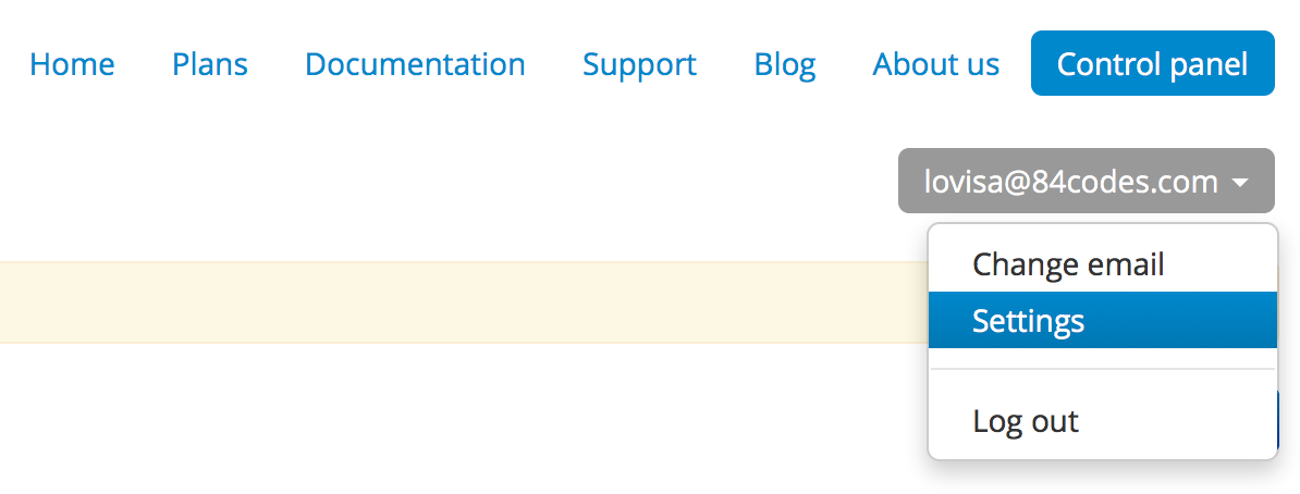 ElephantSQL settings